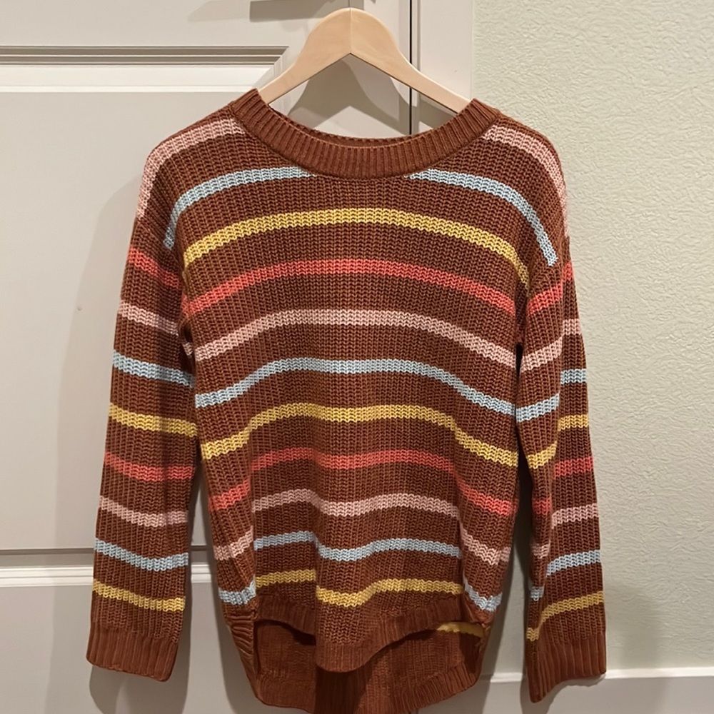 cute striped knit sweater